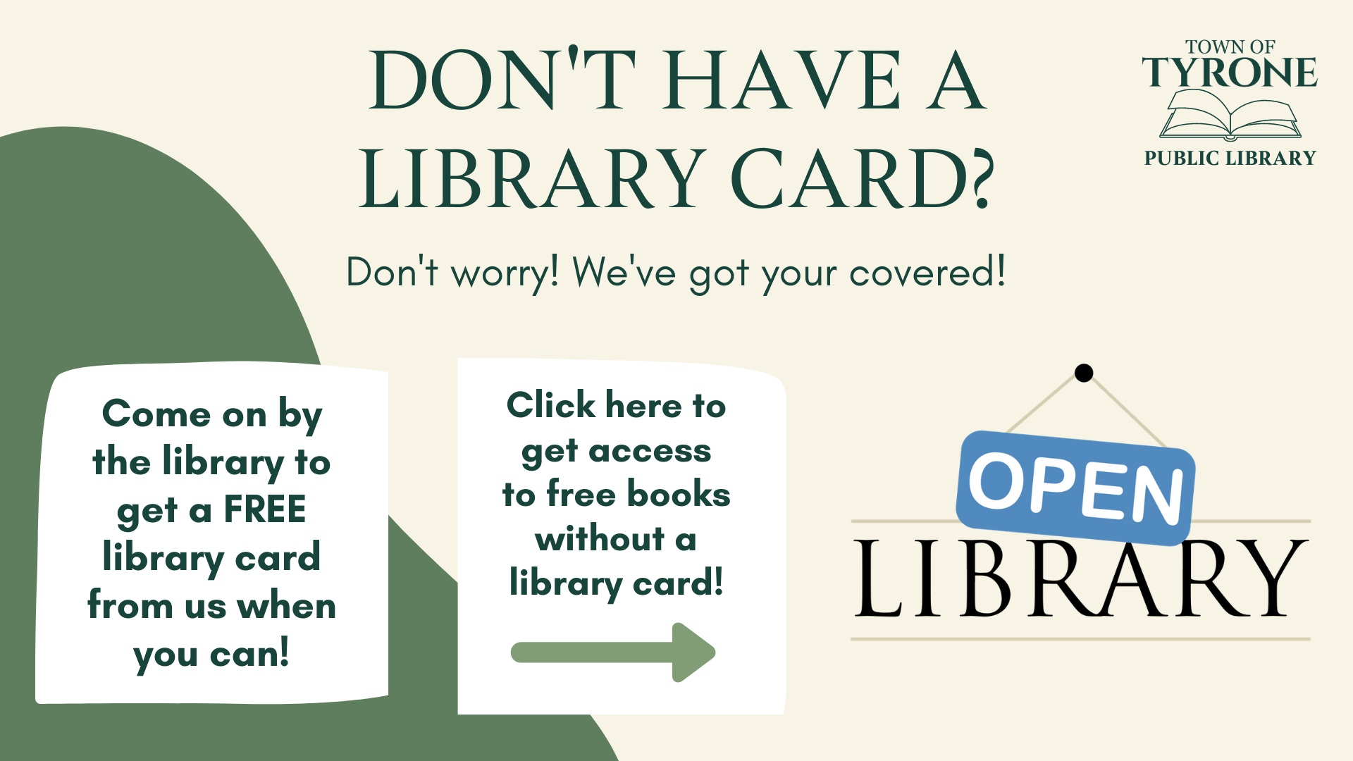 Open Library Graphic and Link